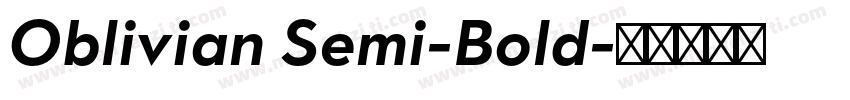Oblivian Semi-Bold字体转换